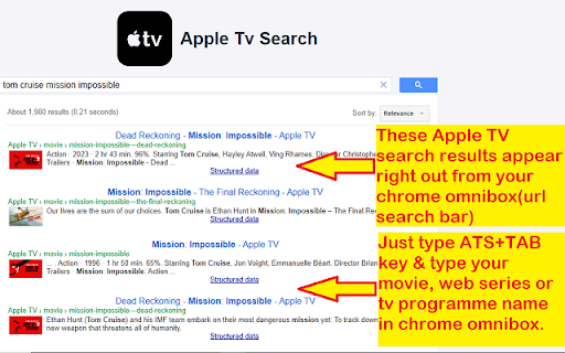 Apple TV Search screenshot