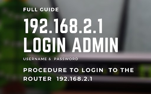 192.168.2.1 Login Admin screenshot