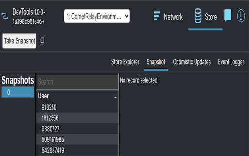 Relay Developer Tools screenshot