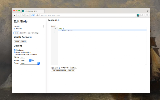 Stylus screenshot