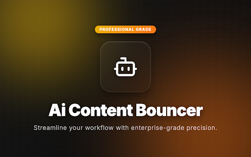 AI Content Bouncer screenshot