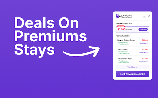 Vacayos.com: Deals on Premium Hotels screenshot