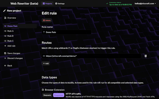 Web Rewriter screenshot