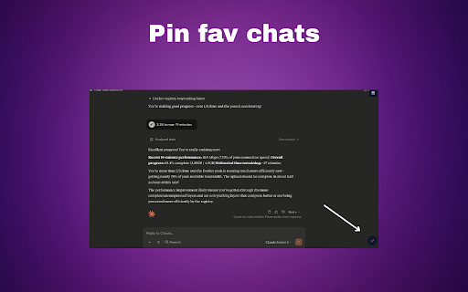 Pinned Chats screenshot
