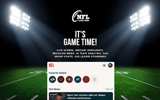 NFL Live Hub: Scores, Stats & Fan Chat screenshot