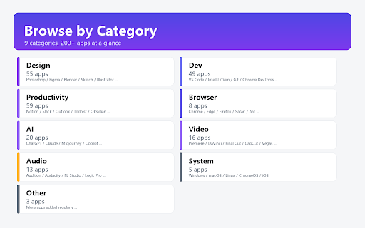 KeyAtlas – Shortcut Search Engine screenshot