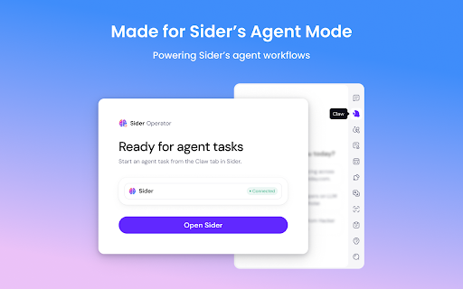Sider Operator screenshot