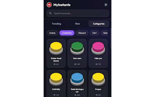 MyInstants Soundboard screenshot