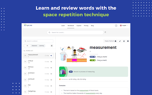 azVocab Dictionary screenshot