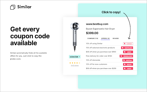 Similar Inc | Shopping Comparison Co-Pilot screenshot