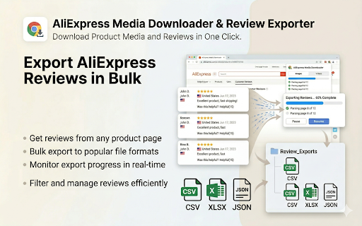 AliExpress Image, Video & Review Downloader screenshot