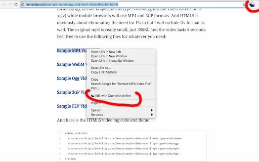 Video editor OpenShot online screenshot