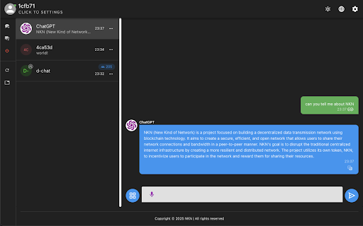 d-chat screenshot