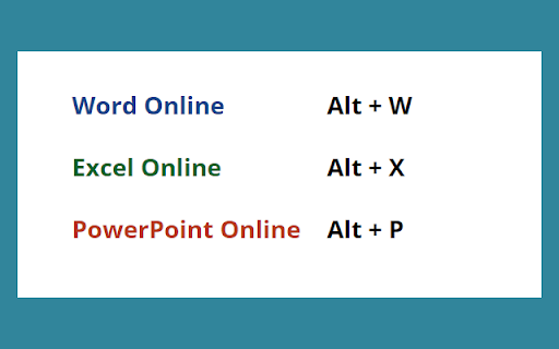 Keyboard Launcher for MS Office Online™ screenshot