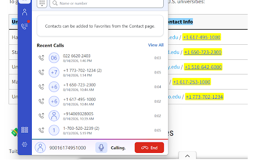 Avaya Browser Extension For Nexus screenshot