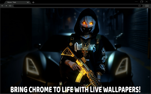 Hoodie Anime Boy Gangster Live Wallpaper screenshot