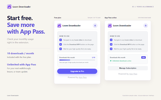 Loom Downloader screenshot