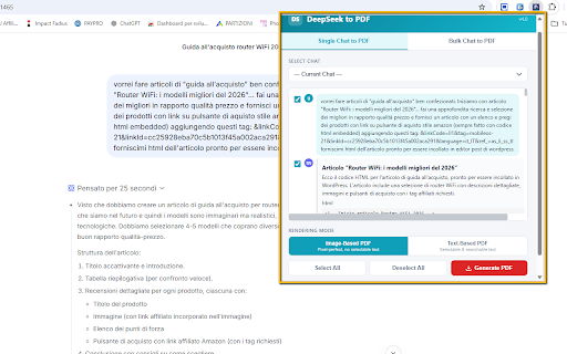DeepSeek to PDF Exporter screenshot