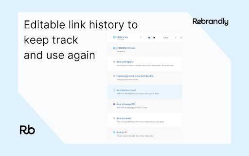 URL Shortener by Rebrandly screenshot