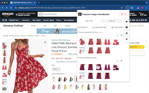 Amazon Image & Video Downloader - Bulk Tool screenshot