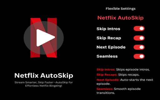 Netflix AutoSkip screenshot