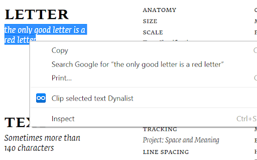 Dynalist Companion Clipper screenshot