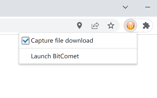 BitComet Download Extension screenshot