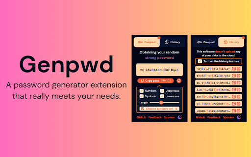 Genpwd | Strong Password Generator screenshot