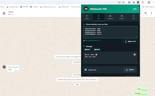 WhatSender PRO - WhatsApp Bulk Sender screenshot