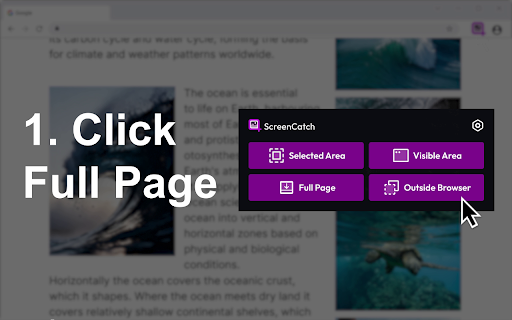 ScreenCatch - Snipping Tool for Screenshot (Full Page, Visible, Selection) screenshot