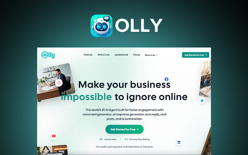 Olly: AI Agent for Social Media screenshot