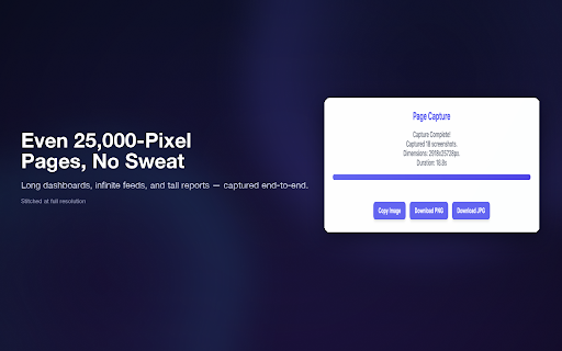 InstaScroll: Full Page Screenshots for Chrome screenshot