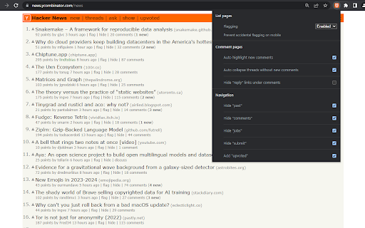 Comments Owl for Hacker News screenshot