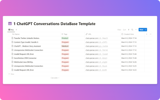 ChatGPT to Notion - Batch Export screenshot