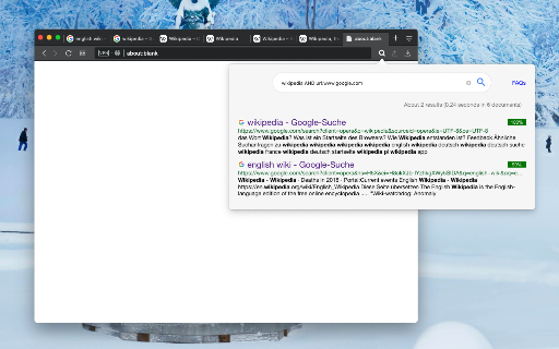Search all Tabs screenshot