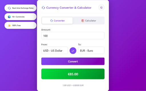 Currency Converter & Calculator screenshot