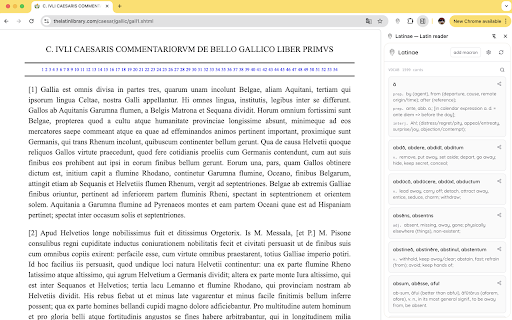 Latinae — Latin reader screenshot
