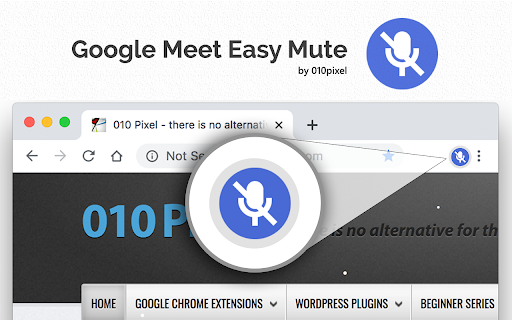 Easy Mute for Google Meet screenshot