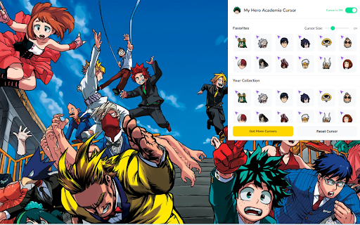 My Hero Academia Cursor ★ Custom Cursor for Chrome™ screenshot