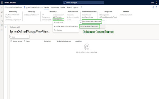 DevTools for D365F&O screenshot