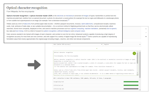 Image Reader (OCR) screenshot