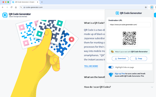 QR Code Generator screenshot