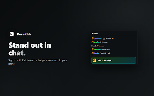PureKick - Ad Blocker for Kick screenshot