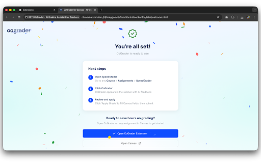 CoGrader for Canvas - AI Grader screenshot