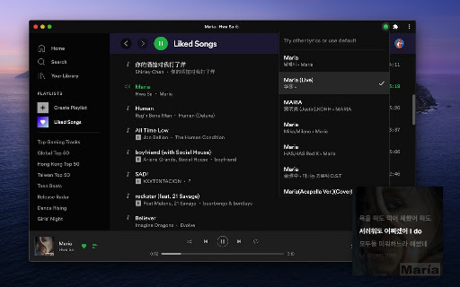 SLyrics screenshot