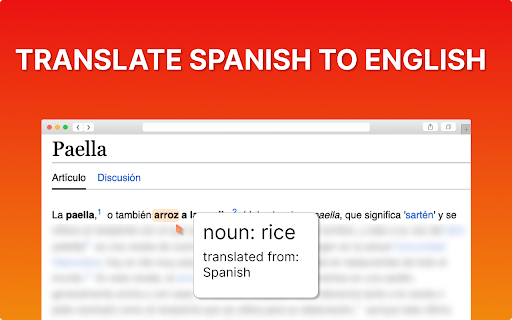 Translate Spanish to English screenshot