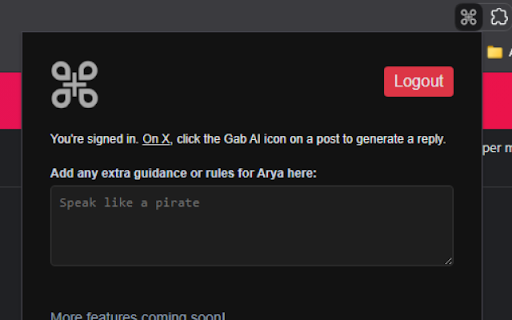 Gab AI screenshot