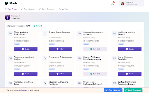 9Push screenshot