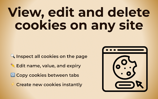 CookieMate — Cookie Editor, Inspector & Manager, EditThisCookie Alt screenshot
