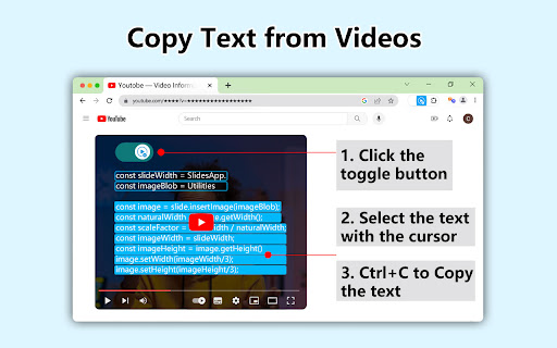 Copy Text from Videos screenshot
